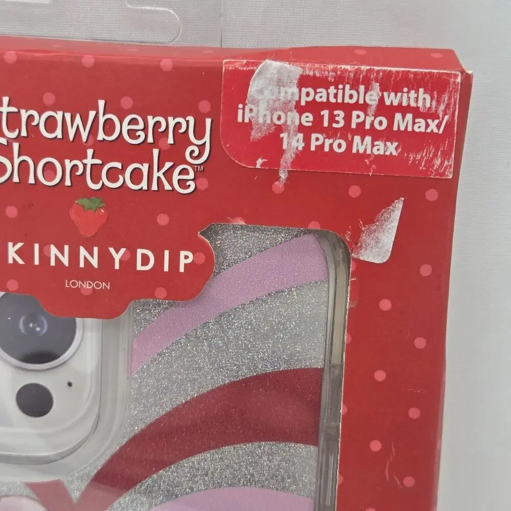 NEW SKINNYDIP STRAWBERRY SHORTCAKE IPHONE 13 & 14 PRO MAX PHONE CASE Hearts Cat